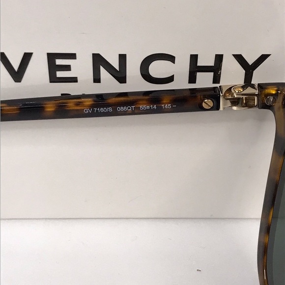 Authentic GIVENCHY GV7160/S 086QT DARK HAVANA GREEN CAT EYE SUNGLASSES. 55mm - Picture 14 of 15